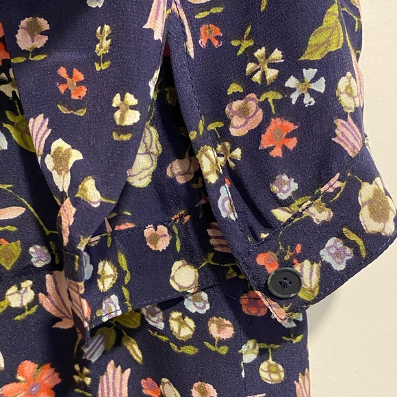 ☘️5 for $40☘️ Rebecca Taylor Floral Silk Dress Size 0 - Picture 9 of 16
